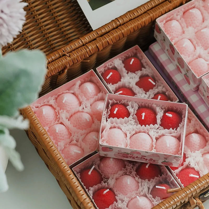 Coquette Strawberry Scented Candle Gift Box