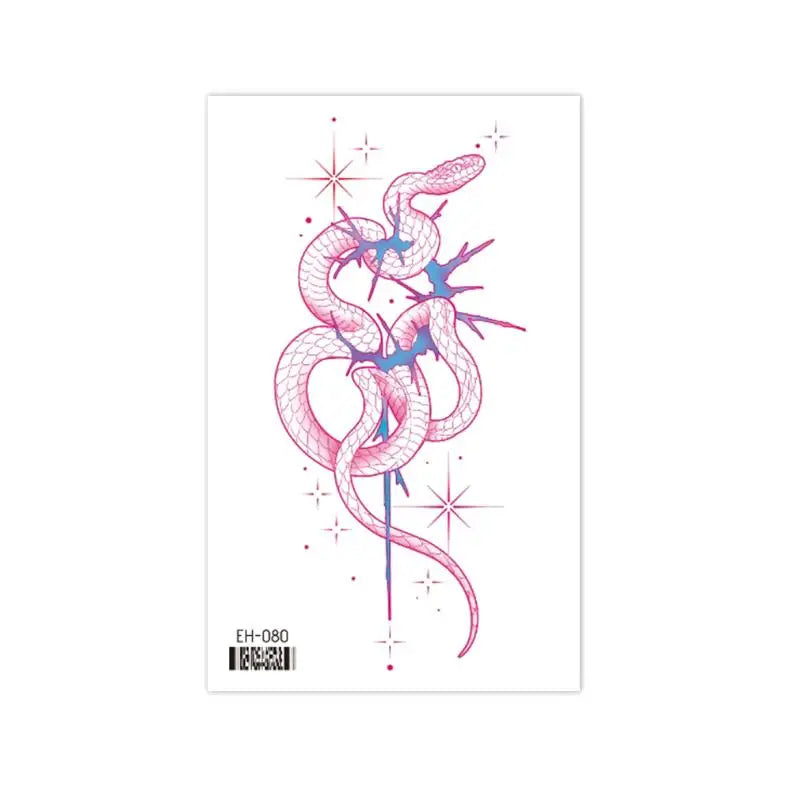 Coquette Twinkle Colorful Temporary Tattoo Sticker