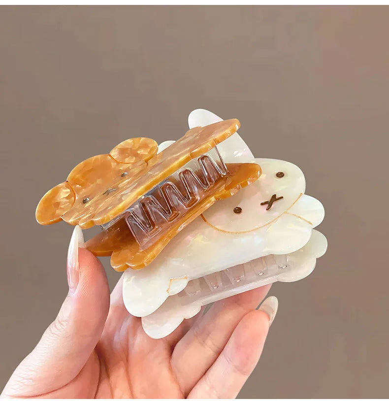 Cute Bunny and Dog Hair Claw Clips