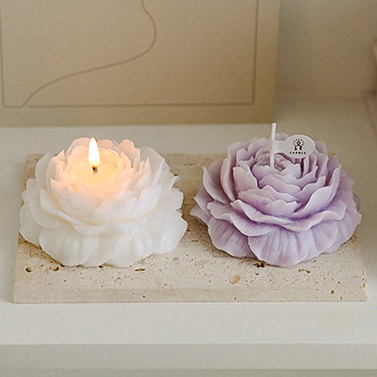 Coquette Peony Flower Scented Candle