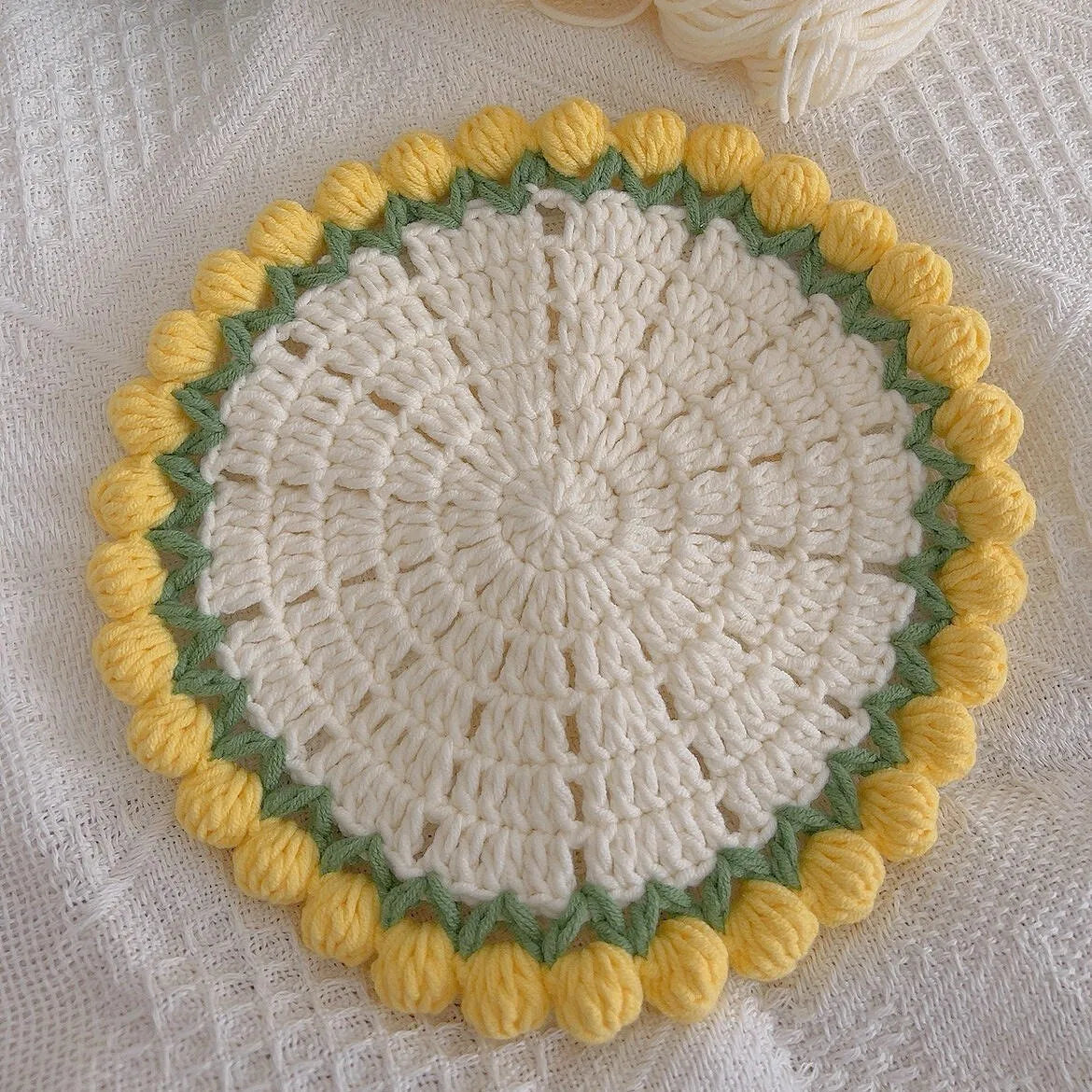 Coquette Handwoven Rose Bouquet Coaster
