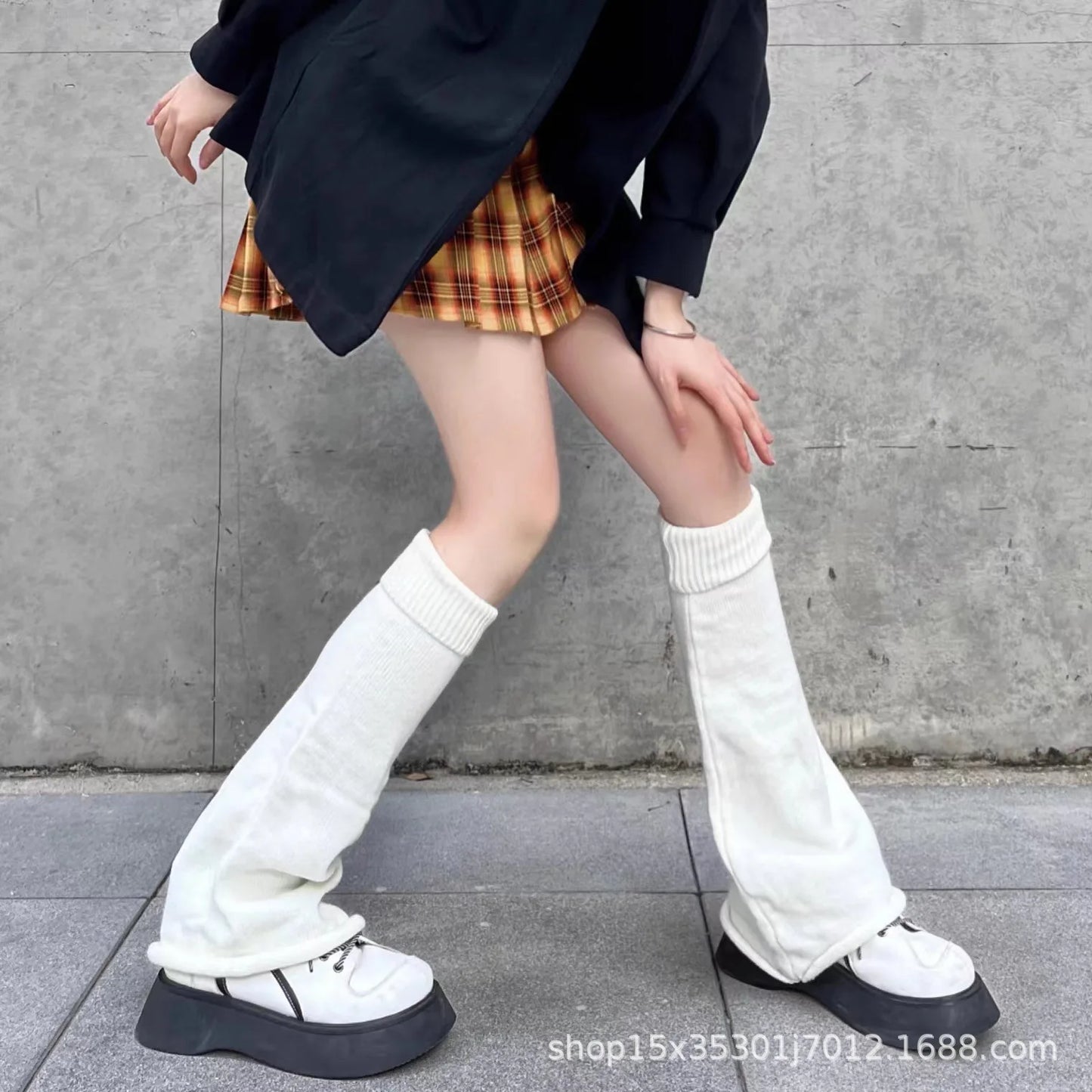 Coquette Lolita Ribbon Knit Leg Warmers