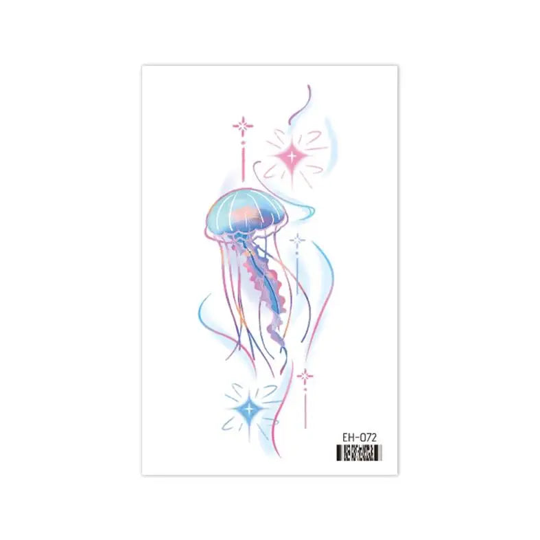 Coquette Twinkle Colorful Temporary Tattoo Sticker