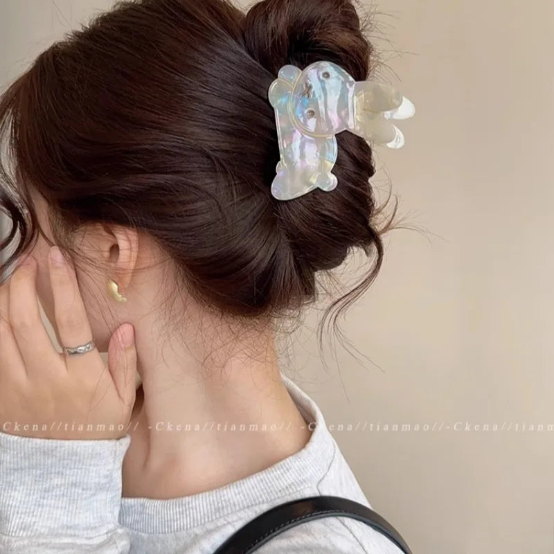 Cute Bunny and Dog Hair Claw Clips