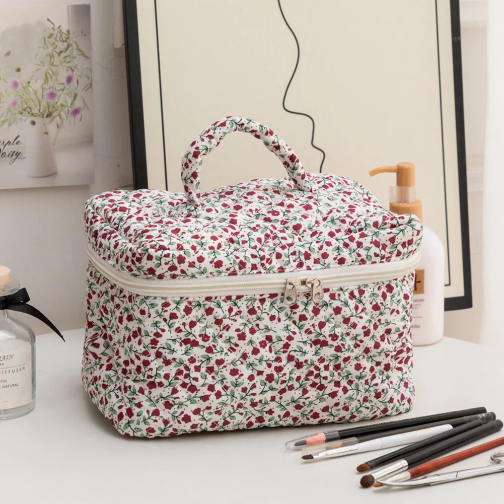 Coquette Floral Serenity Makeup Bag Trio