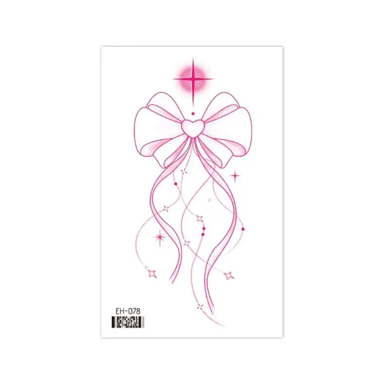 Coquette Twinkle Colorful Temporary Tattoo Sticker