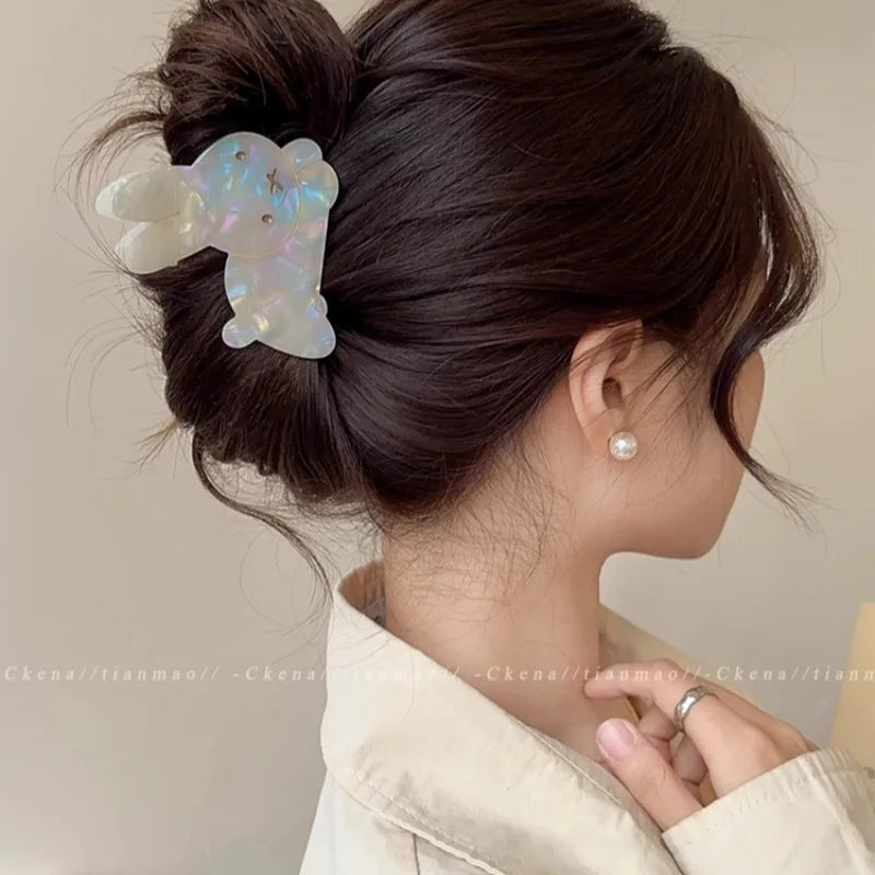 Cute Bunny and Dog Hair Claw Clips