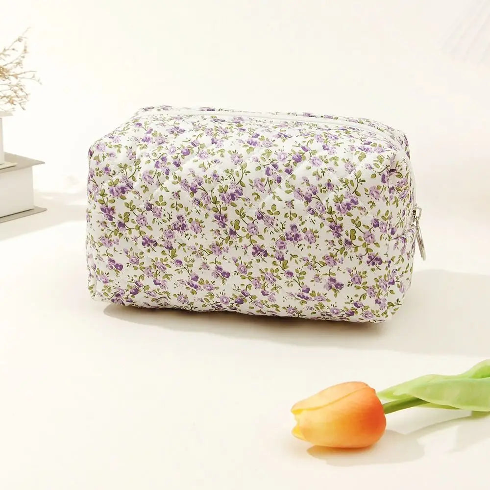 Coquette Floral Makeup Bag