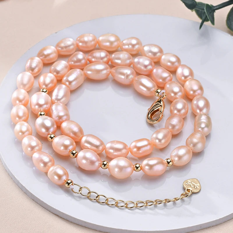 Coquette Charm Pearl Necklace