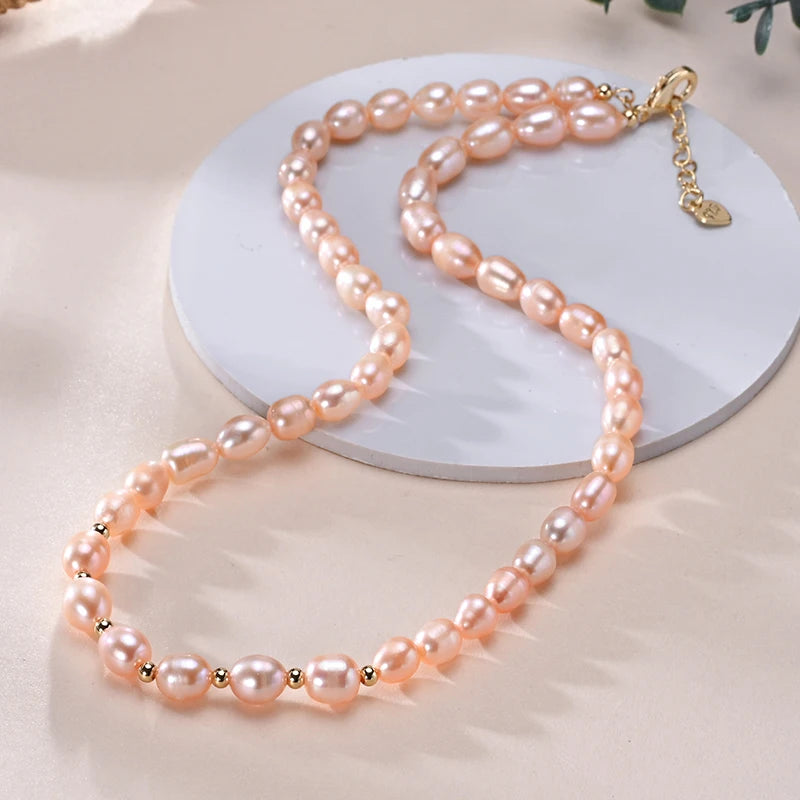 Coquette Charm Pearl Necklace