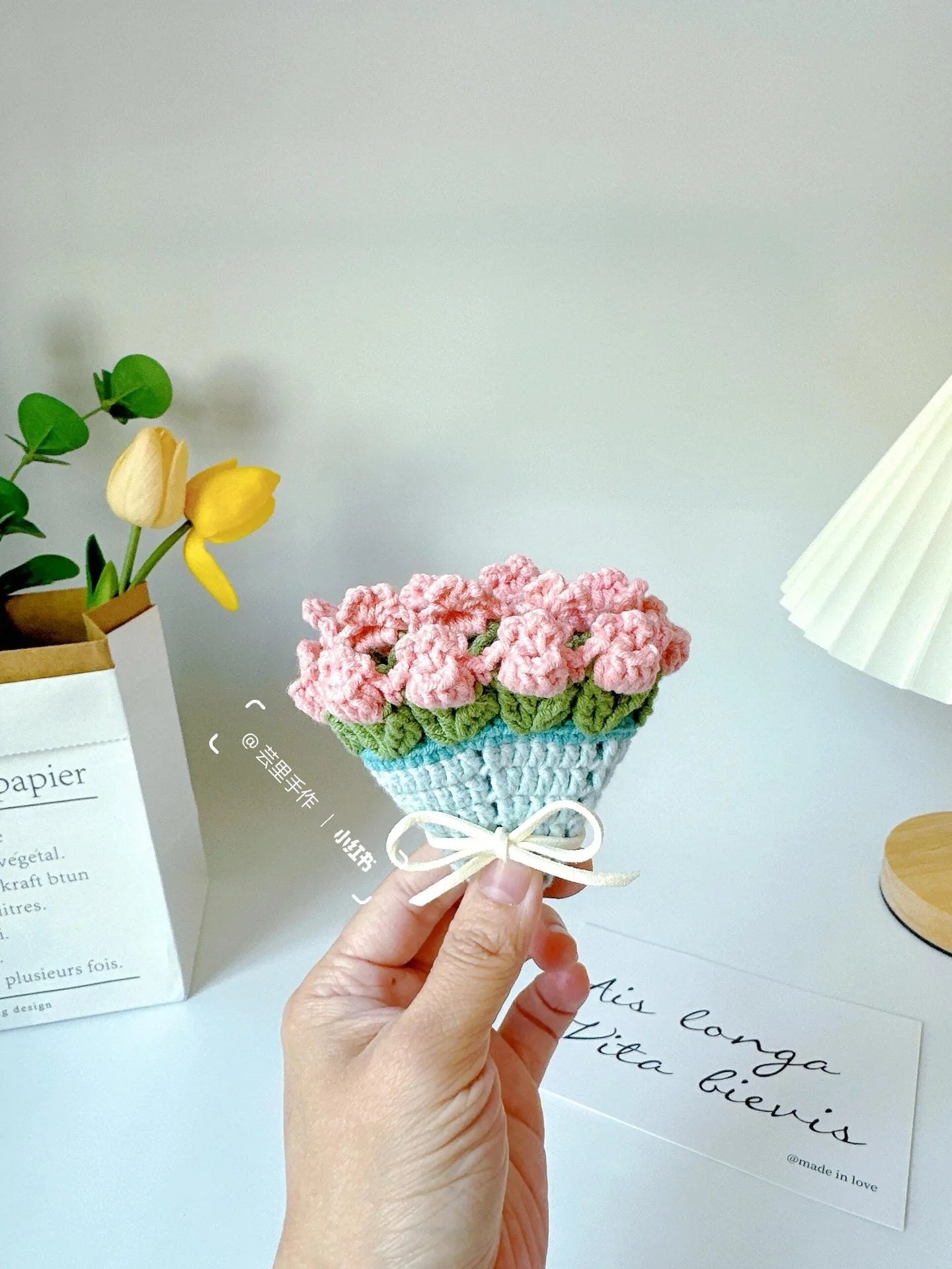 Coquette Handwoven Rose Bouquet Coaster
