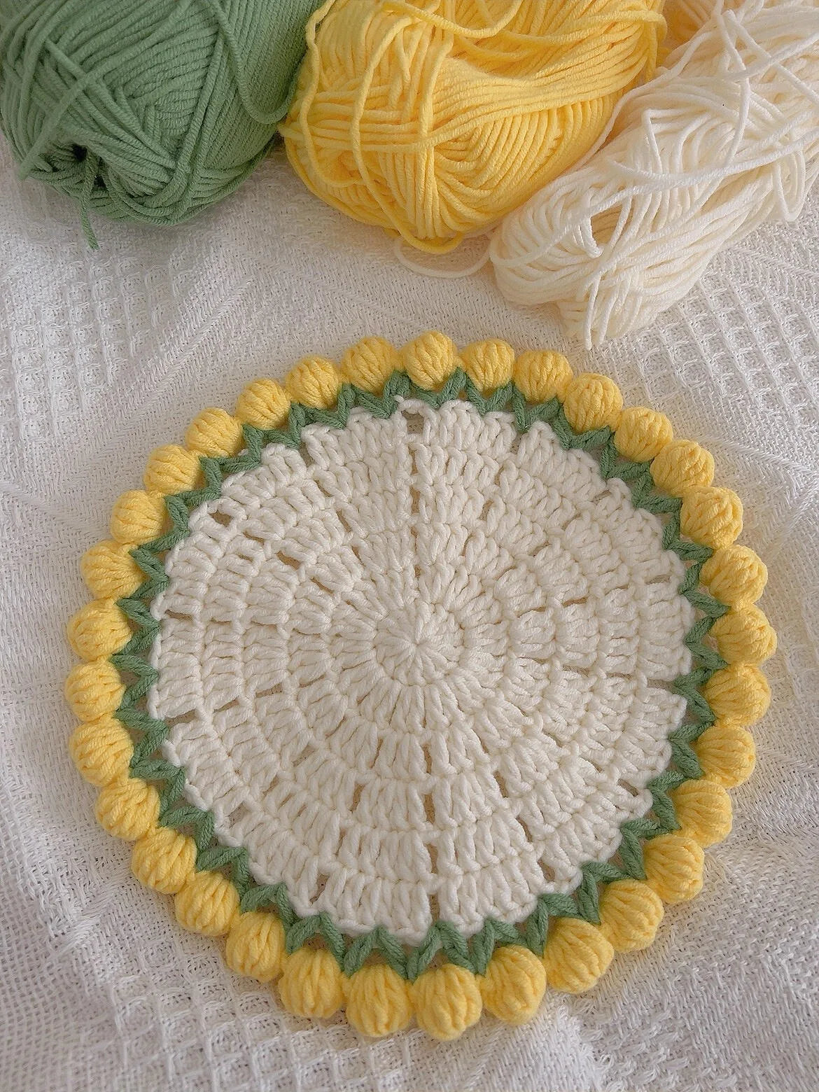 Coquette Handwoven Rose Bouquet Coaster