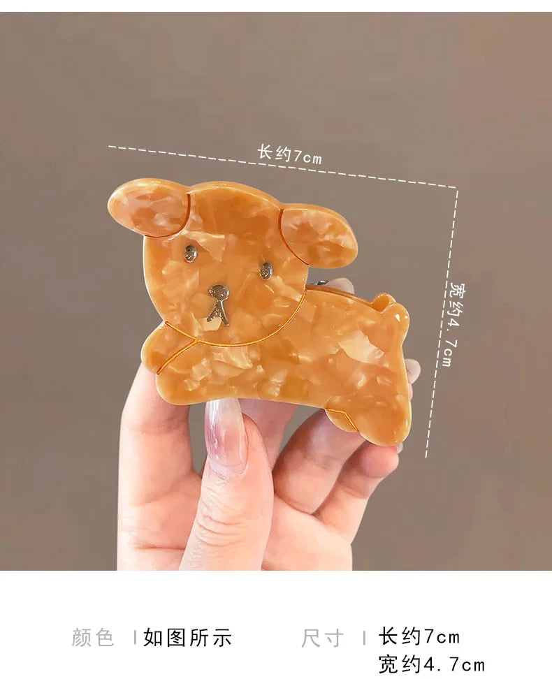 Cute Bunny and Dog Hair Claw Clips