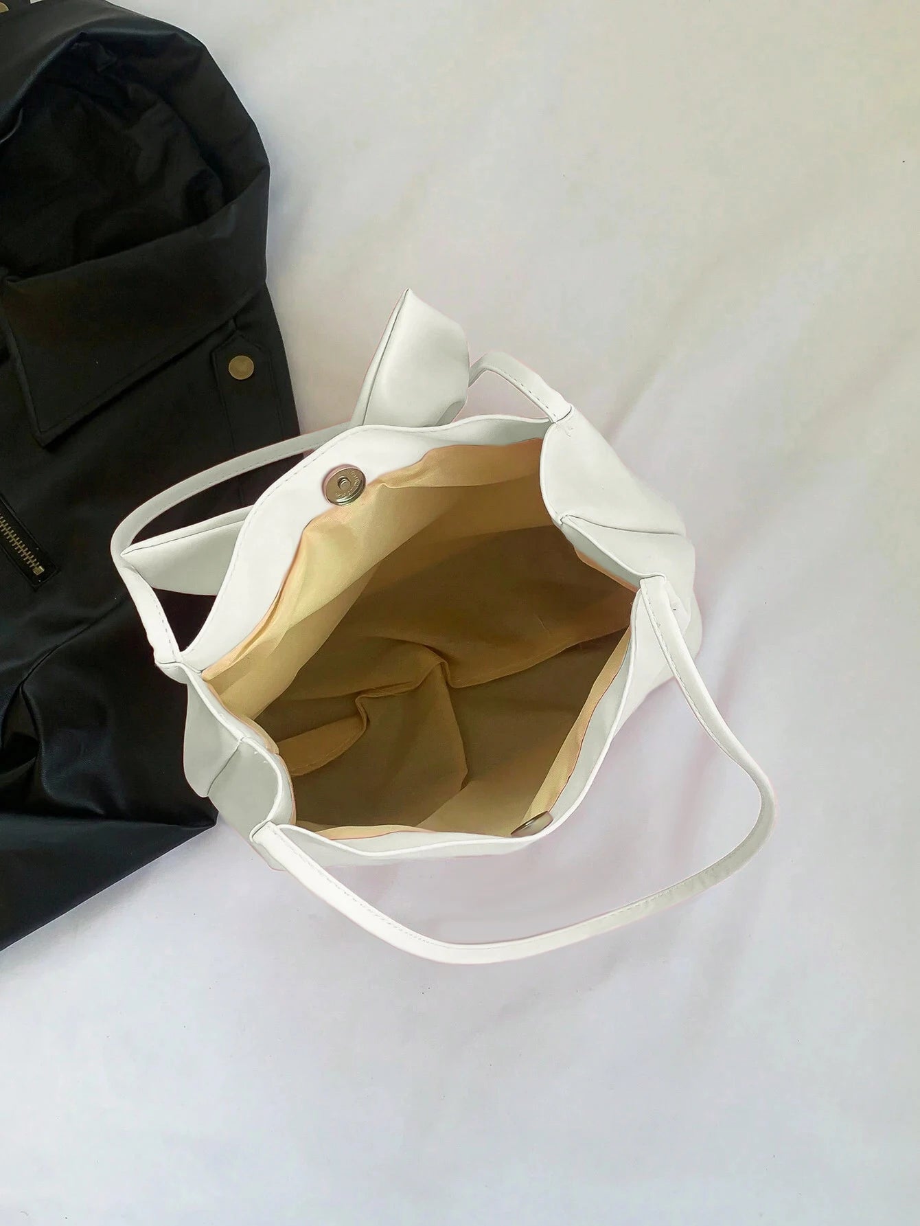 Coquette Bow Bucket Shoulder Bag