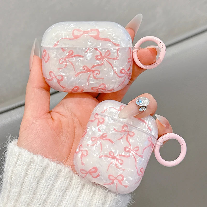 Coquette Pink Bow and Butterfly Charm Case