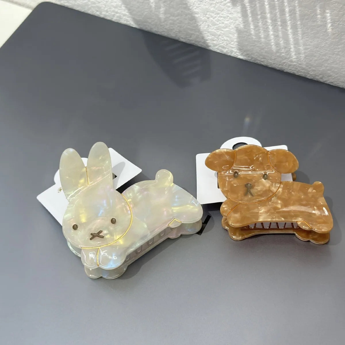 Cute Bunny and Dog Hair Claw Clips