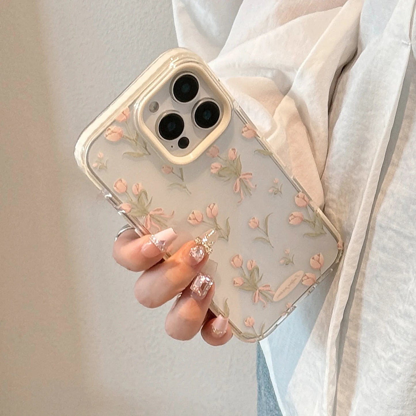 Coquette Pink Tulip Bouquet Phone Case
