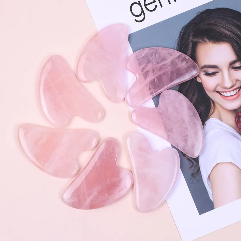Coquette Rose Quartz Gua Sha Tool