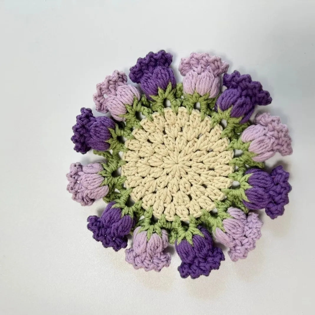 Coquette Handwoven Rose Bouquet Coaster