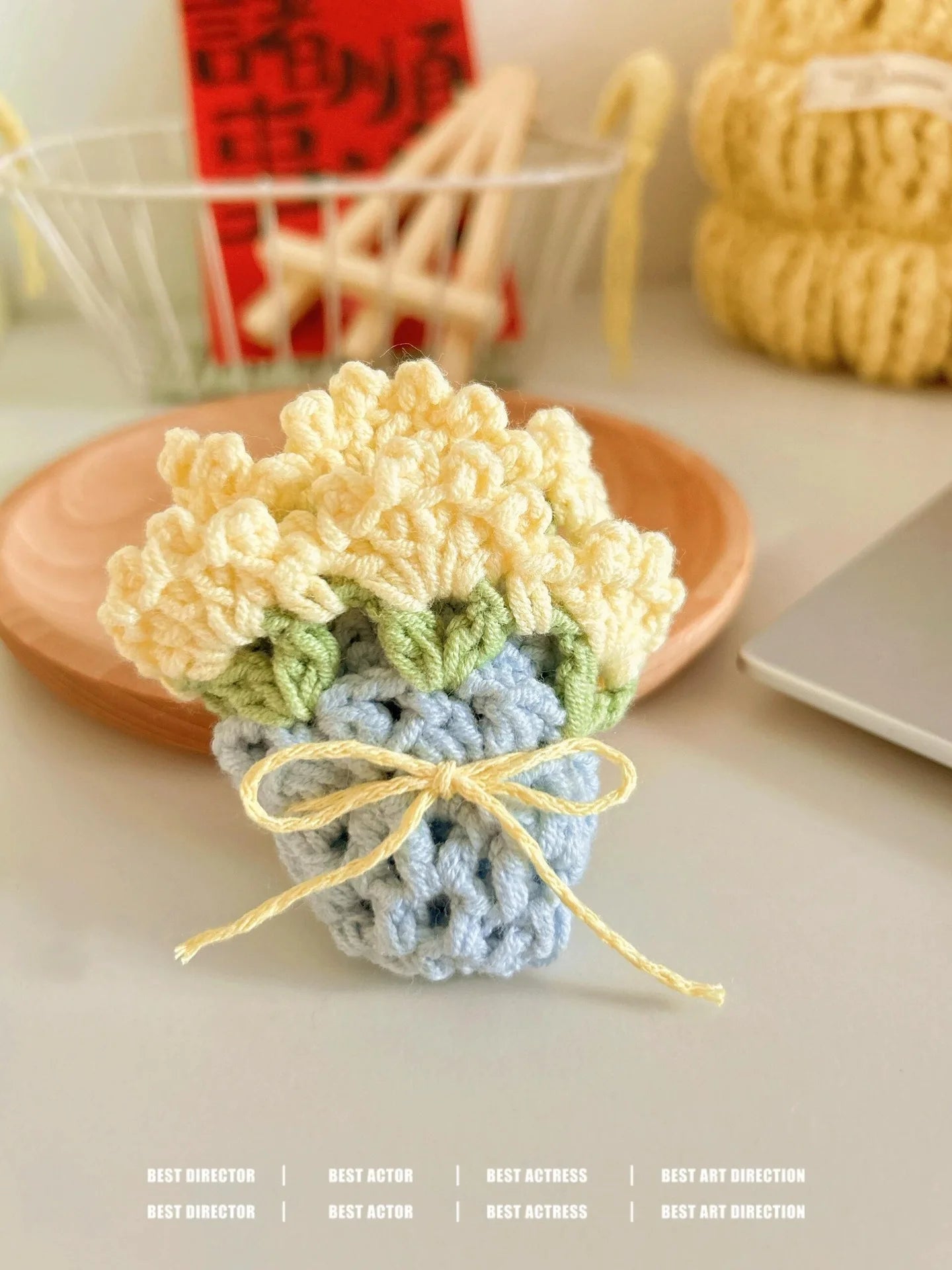 Coquette Handwoven Rose Bouquet Coaster