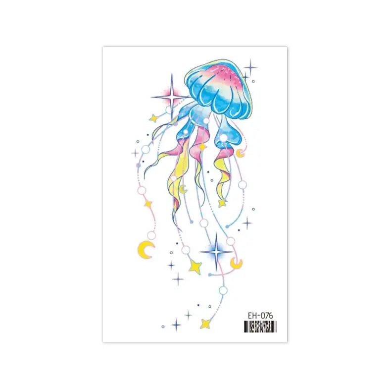 Coquette Twinkle Colorful Temporary Tattoo Sticker