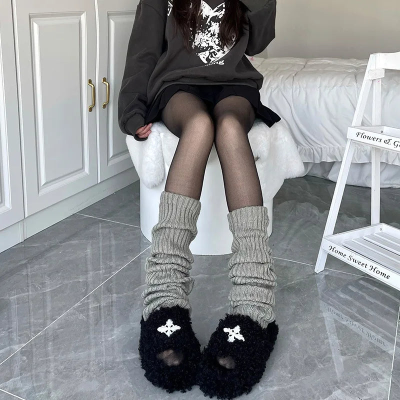 Coquette Lolita Ribbon Knit Leg Warmers