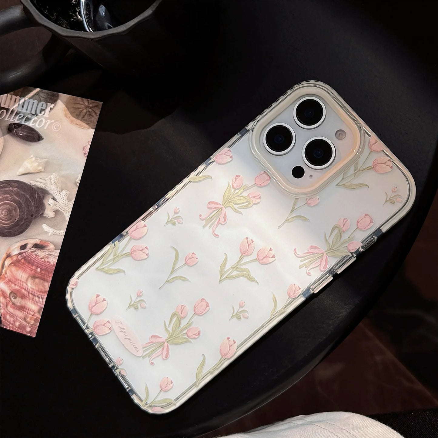 Coquette Pink Tulip Bouquet Phone Case