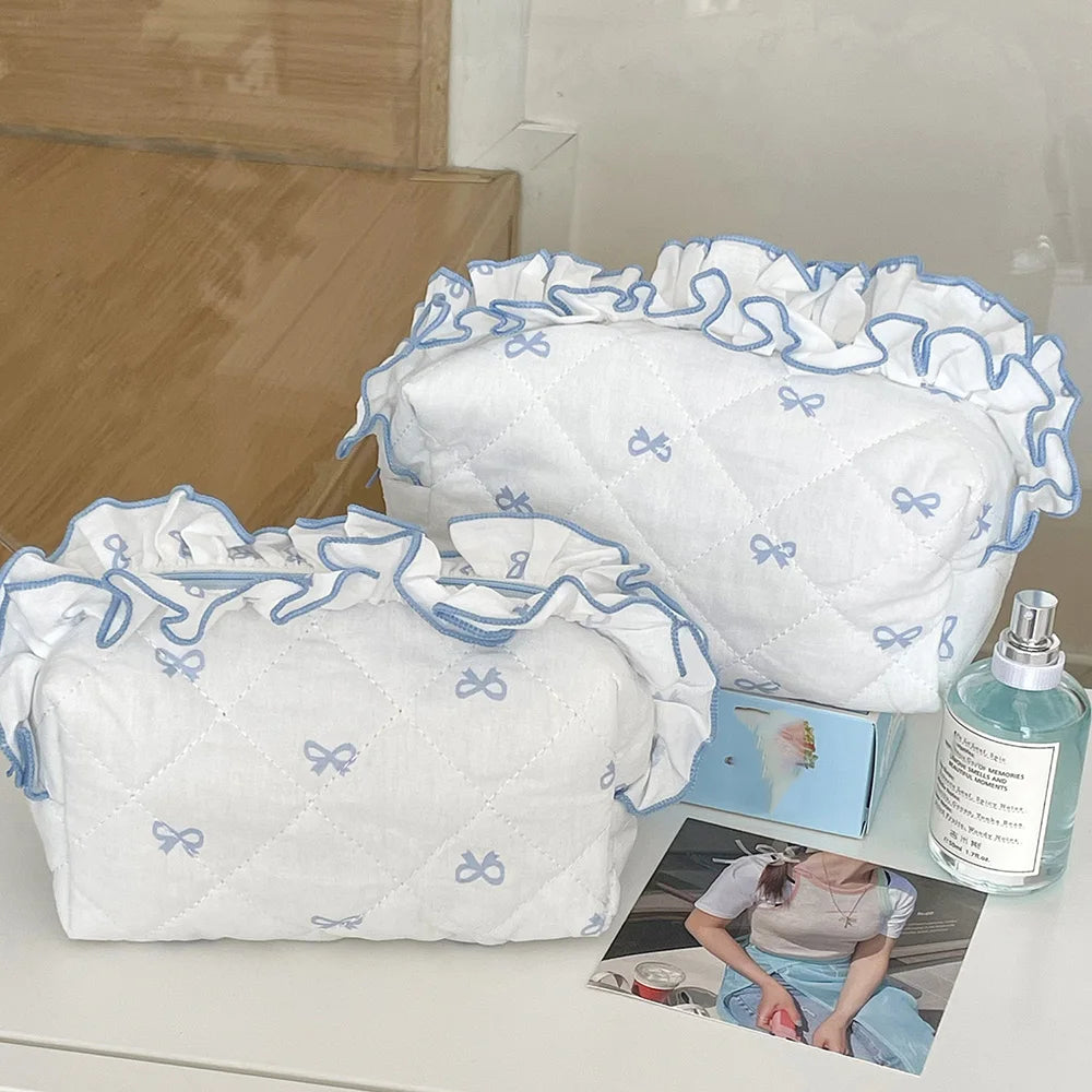Enchanted Coquette Bowknot Makeup Bag