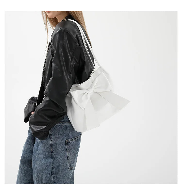Coquette Bow Bucket Shoulder Bag