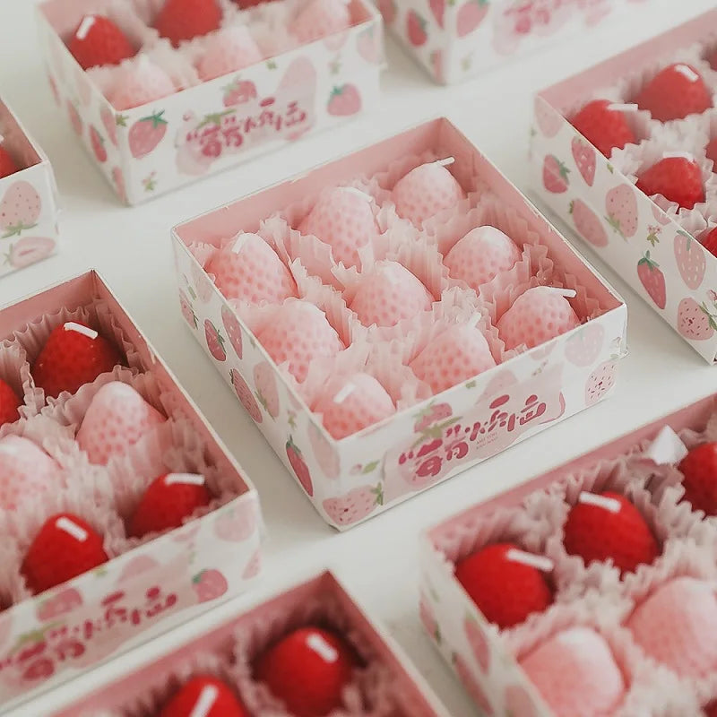 Coquette Strawberry Scented Candle Gift Box