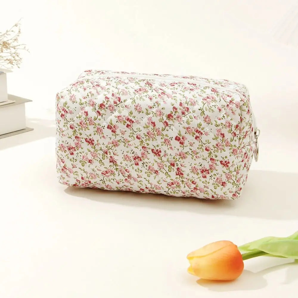 Coquette Floral Makeup Bag