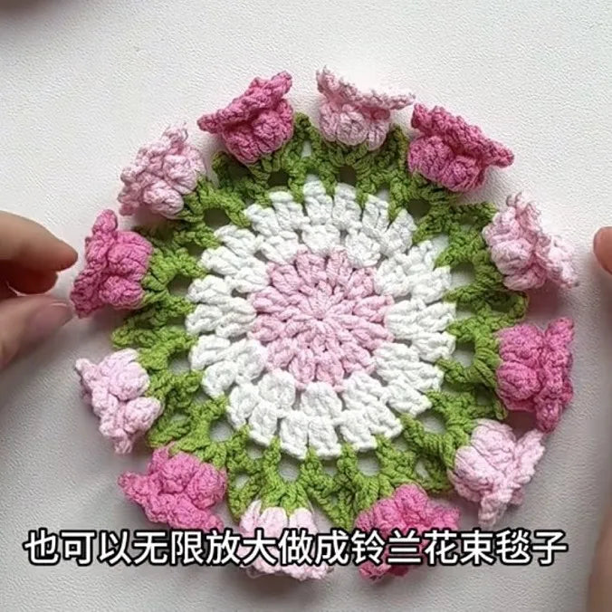 Coquette Handwoven Rose Bouquet Coaster