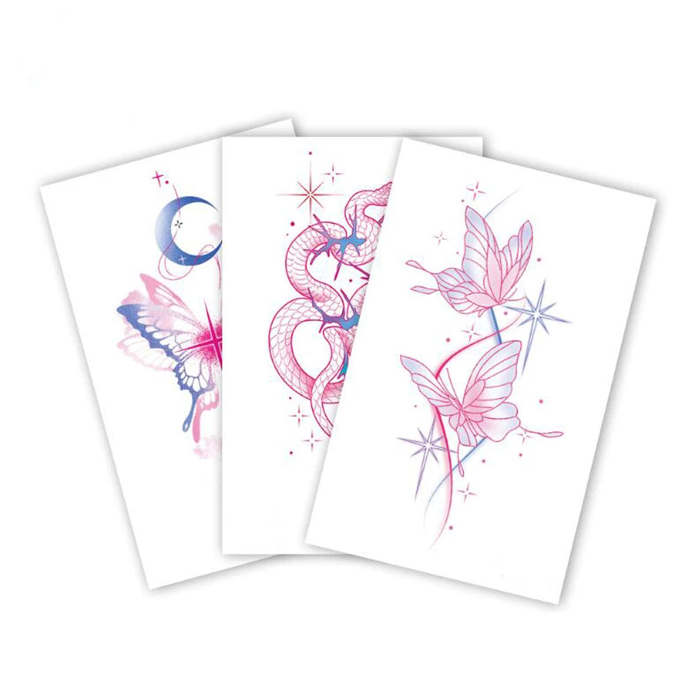 Coquette Twinkle Colorful Temporary Tattoo Sticker