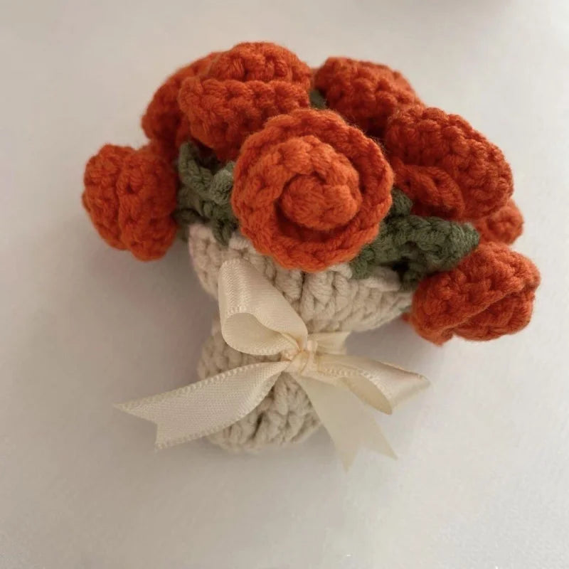 Coquette Handwoven Rose Bouquet Coaster