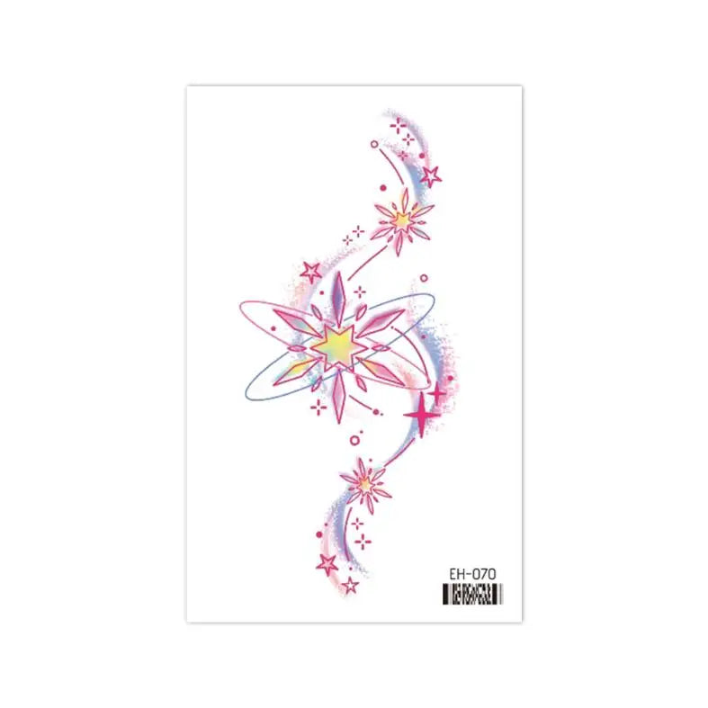 Coquette Twinkle Colorful Temporary Tattoo Sticker