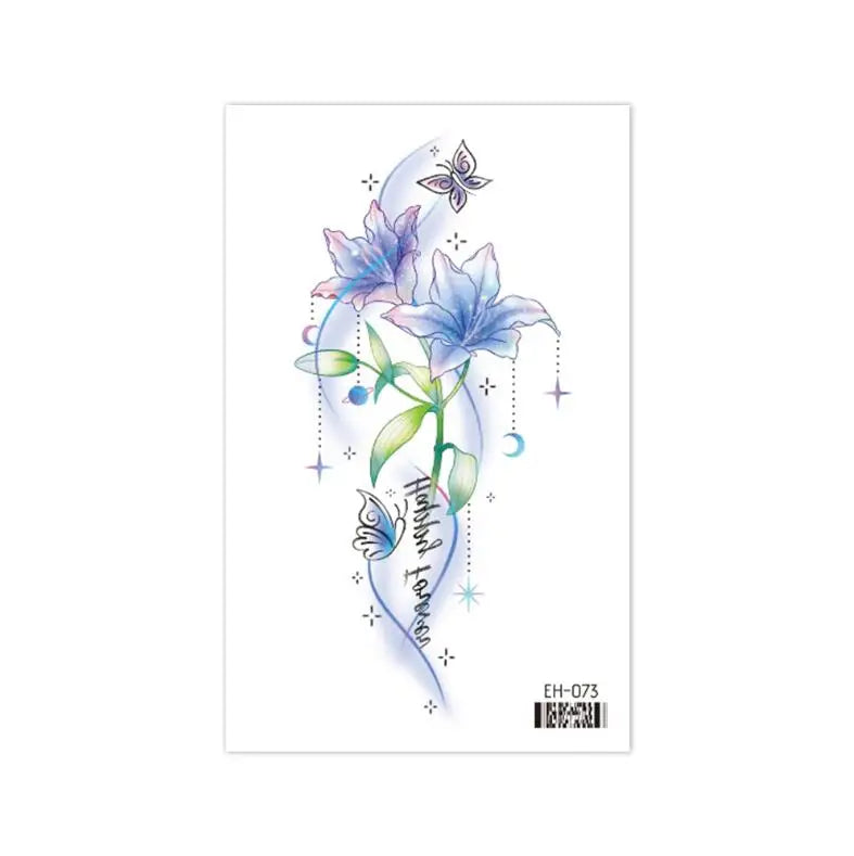 Coquette Twinkle Colorful Temporary Tattoo Sticker