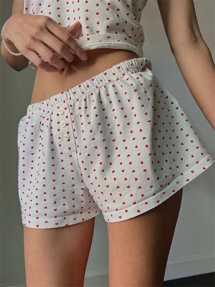 Cozy Striped Lounge Shorts