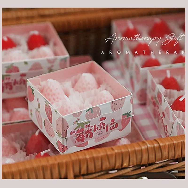 Coquette Strawberry Scented Candle Gift Box