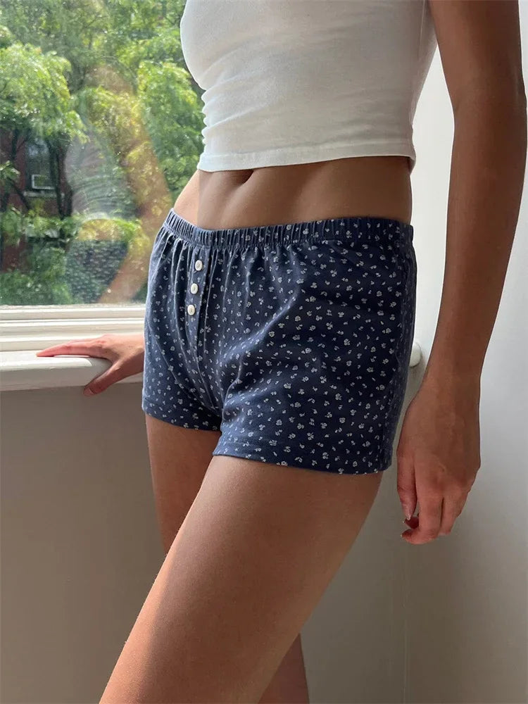 Cozy Striped Lounge Shorts