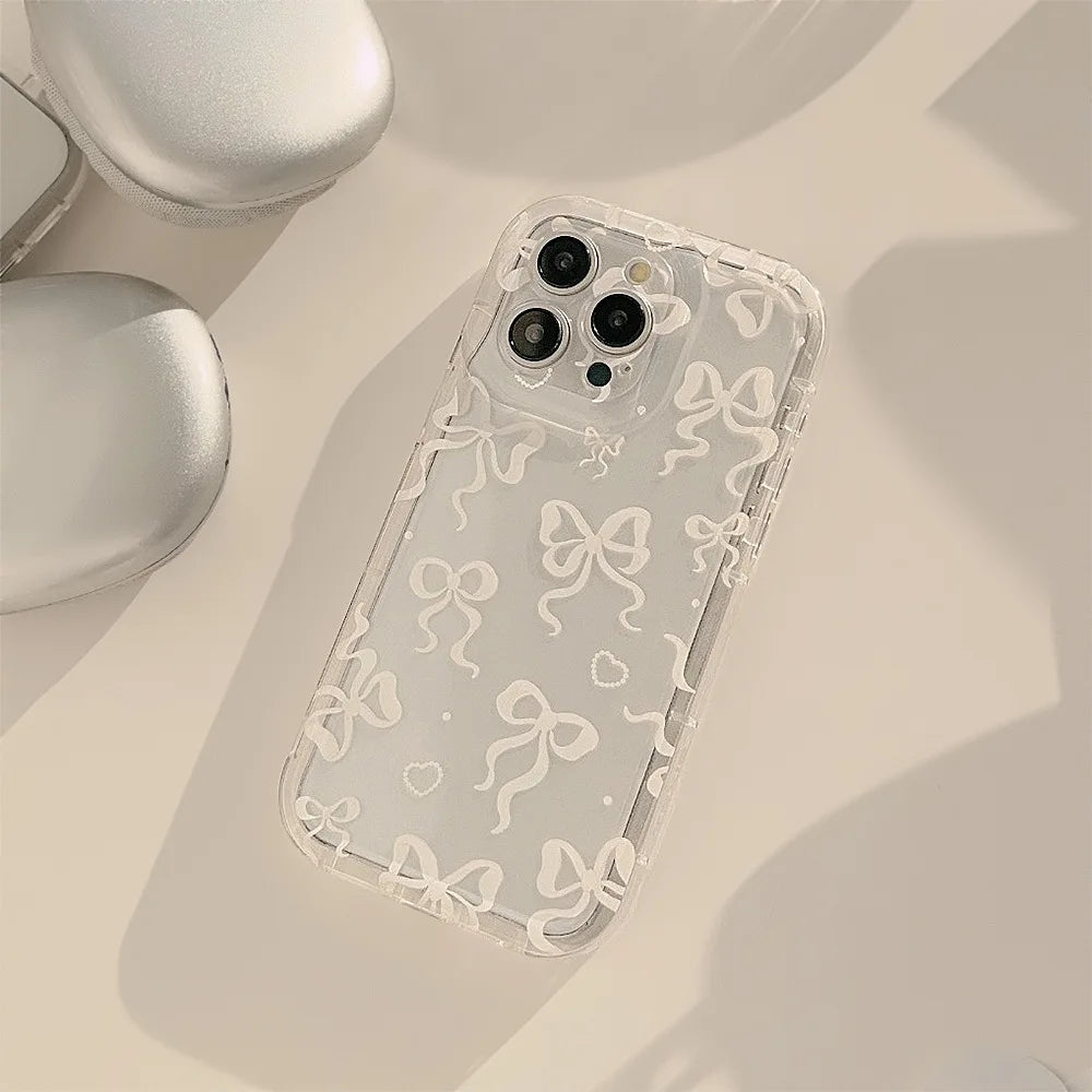 Coquette Colorful Bow Print Phone Case