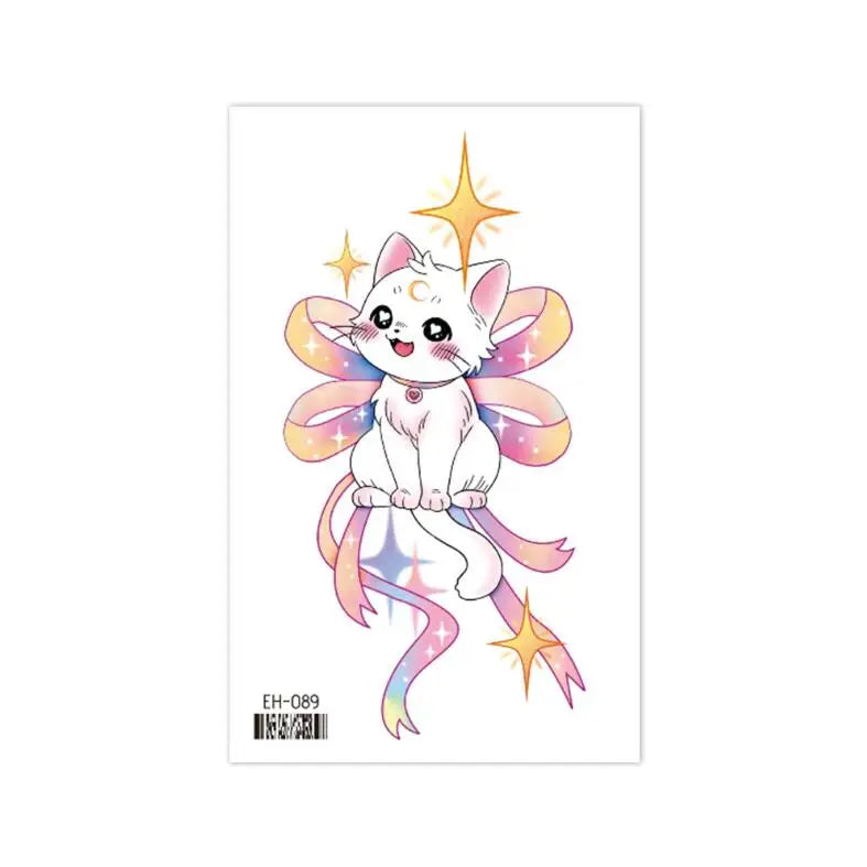 Coquette Twinkle Colorful Temporary Tattoo Sticker