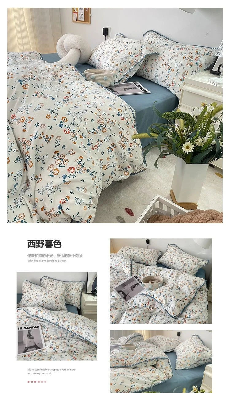 Coquette Charming Cherry Ruffle Bedding Set