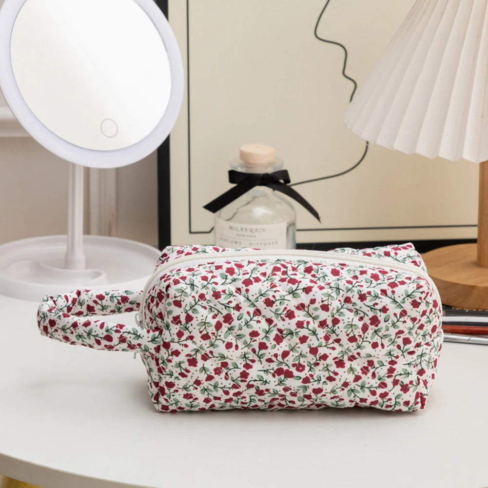 Coquette Floral Serenity Makeup Bag Trio