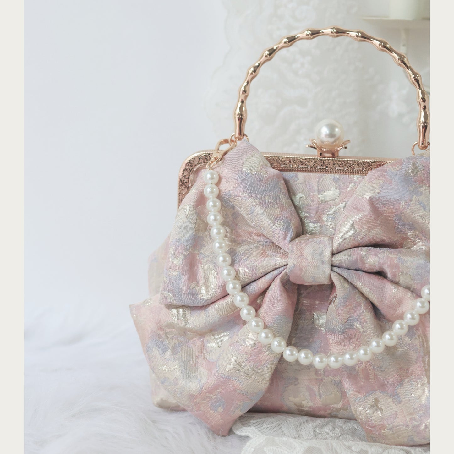 Coquette Blushing Duchess Bow Bag