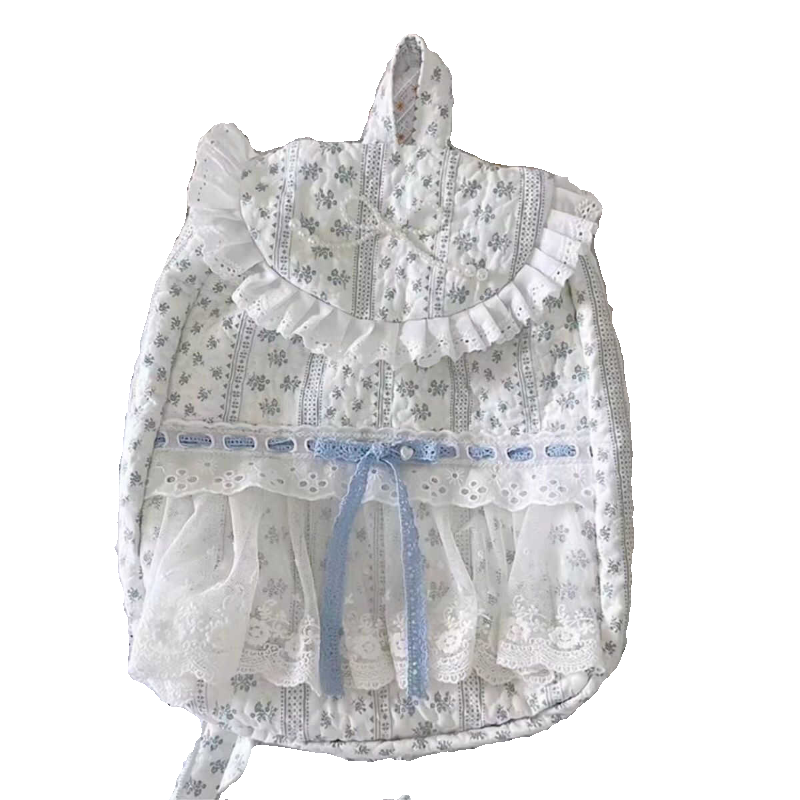 Coquette Dreams Embodied in Floral Lace Beauty Backpack