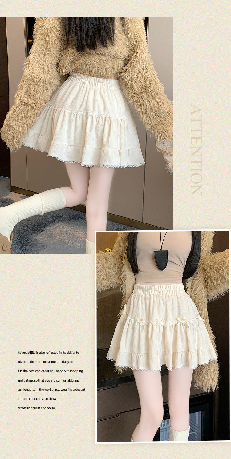 Summer Whimsy Cake Lace Puffy Mini Skirt