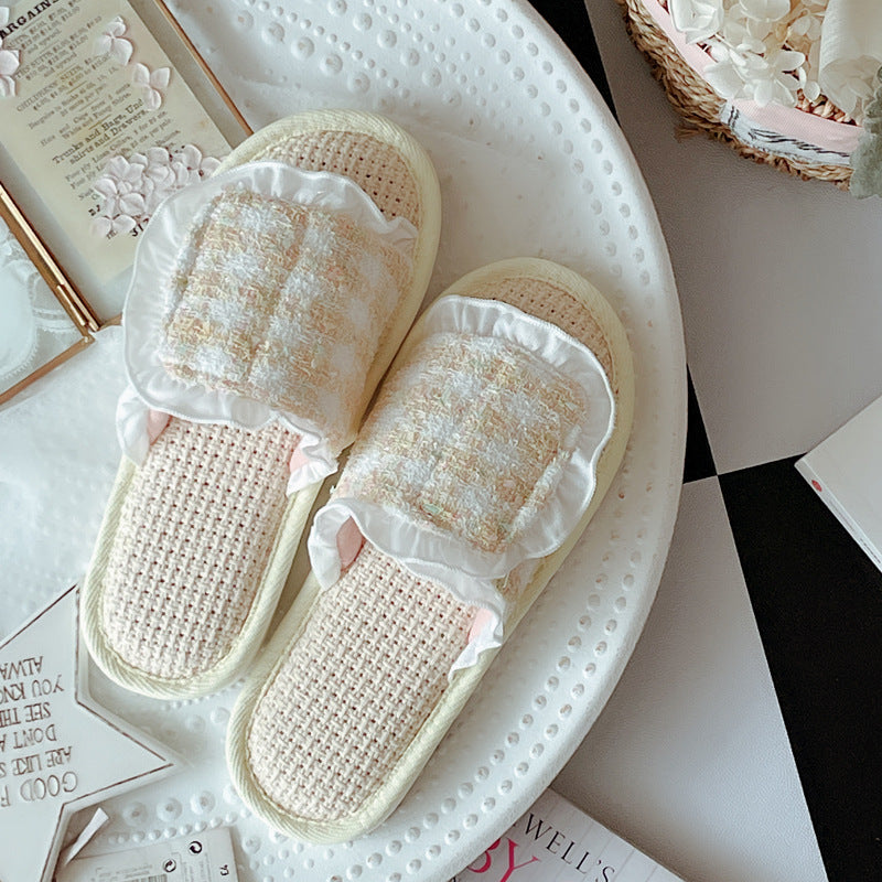 Coquette Sunbeam Wrapped Morning Slippers