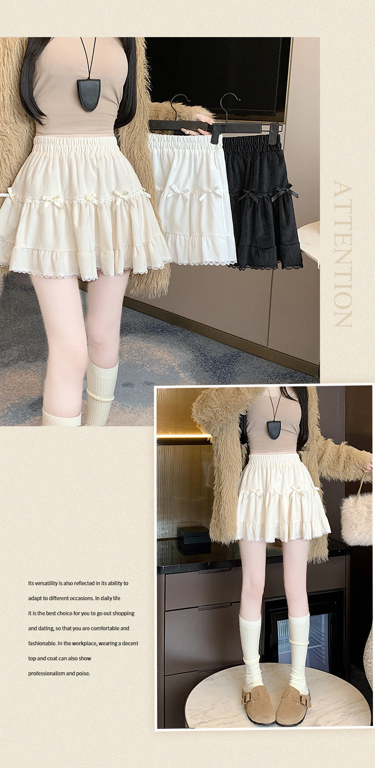 Summer Whimsy Cake Lace Puffy Mini Skirt