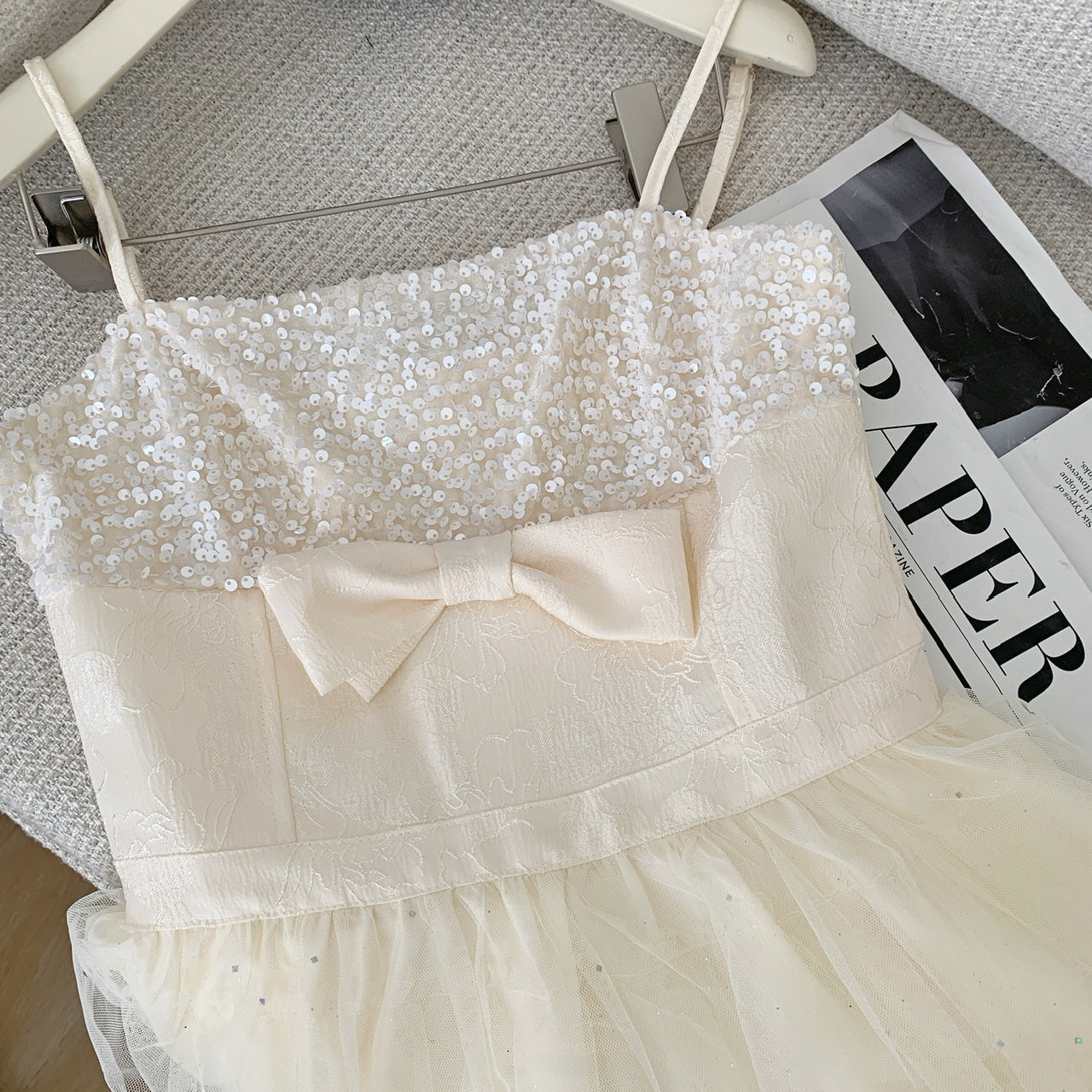 Coquette Twinkling Tulle and Silken Elegance Dress