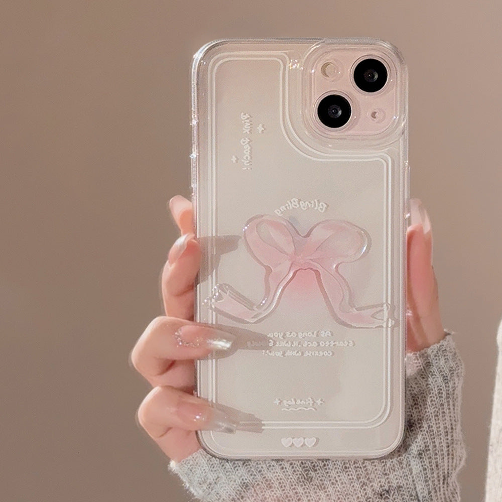 Coquette Bling Pink Bow Phone Case